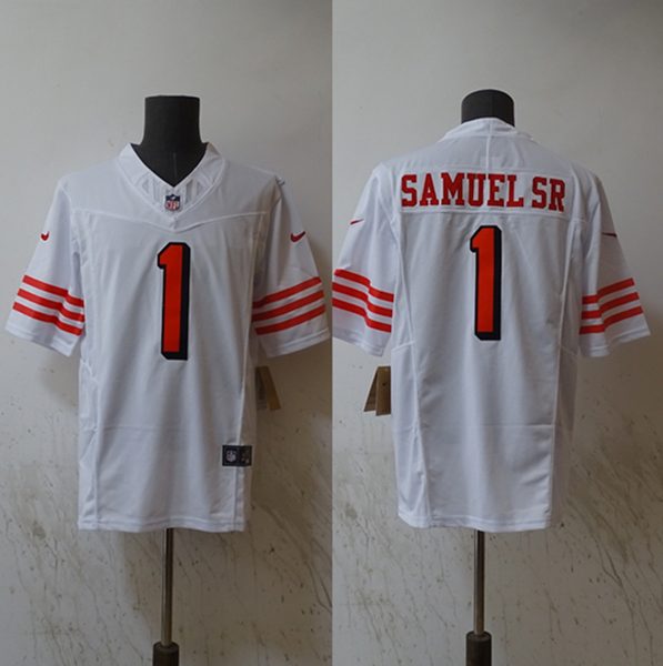 Men's San Francisco 49ers #1 Deebo Samuel Black Vapor Untouchable Limited Football Stitched Jersey